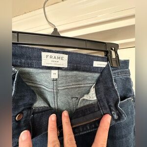Frame le high straight jeans